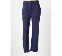 armor lux pantalons femme de couleur bleu