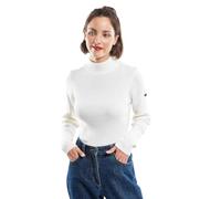 Armor Lux Pull Femme, COMBOURG, en Laine Mérinos, Col Montant, Coupe Confort