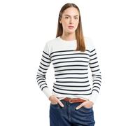Armor Lux Pull Marin Femme, GROIX, en Coton, Col Rond, Coupe Confort