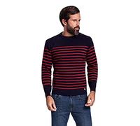 Armor Lux, Pull Marin "Molene" Héritage Homme,Multicolore (I78 Navire/Rouge Piment I78 Navire/Rouge Piment) , Medium (Taille fabricant: M)