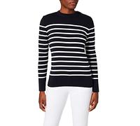 Armor Lux Pull Marin rayé Briac - Laine mérinos Rich Navy/Nature S