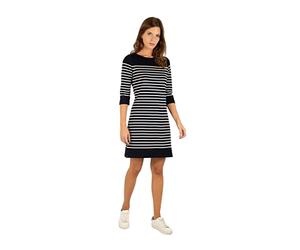 Armor Lux Robe Ile-Tudy - Coton épais Rich Navy/Nature M