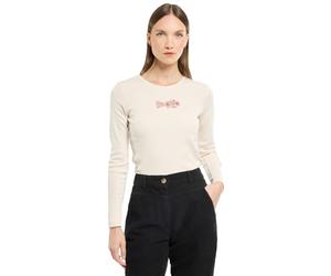 Armor Lux T-Shirt Femme Manches Longues, Sacha, en Coton, Coupe Ajustée