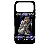 Armor of God Warrior Téléphone de Sensibilisation au Cancer du côlon chrétien Coque pour iPhone 17 Pro Max