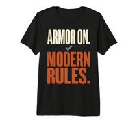 Armor on Modern Rules Medieval Combat Sport Humor T-Shirt Haut de Gamme