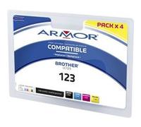 Armor - Pack de 4 - noir, jaune, cyan, magenta - compatible - cartouche d'encre - pour Brother DCP-J100, DCP-J105, DCP-J132W, DCP-J4110DW, DCP-J552DW, DCP-J752DW, MFC-J870DW G