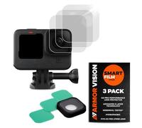 Armor Vision Lot de 3 protections d'objectif d'appareil photo Smart Film Go Pro 27 mm - Hydrophobe, résistant aux rayures et ajustement universel - Technologie avancée à 6 couches
