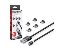 Armor3 M07476-BK Lot de 6 câbles de charge magnétiques universels pour Nintendo Switch/PS4/Xbox One/Android Noir