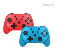 Armor3 NuChamp Wireless Controller Pack pour Nintendo Switch (2in1) (bleu, rouge)