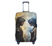 Armored Knight Housses de protection élastiques pour bagages de voyage 45,7 à 81,3 cm, noir, L