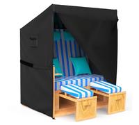 Armorget Housse de Protection pour Fauteuil-Cabine de Plage 135x105x175/140cm, en Oxford 600D avec Fermetures éclair étanches, Cordons, Fermeture Auto-agrippante, Housse pour Fauteuil-Cabine de Plage