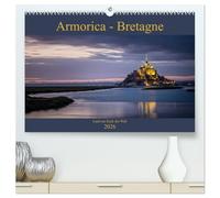 Armorica - Bretagne, Land am Ende der Welt (hochwertiger Premium Wandkalender 2026 DIN A2 quer), Kunstdruck in Hochglanz: Wilder Atlantik und felsige Küsten - das ist die Bretagne.