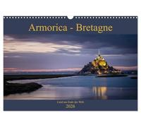 Armorica - Bretagne, Land am Ende der Welt (Wandkalender 2026 DIN A3 quer), CALVENDO Monatskalender: Wilder Atlantik und felsige Küsten - das ist die Bretagne.