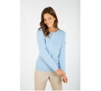 ARMORLUX Pull PONTIVY femme col rond bleu - coupe près du corps, 50% laine/50% acrylique S