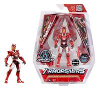 Armorsaurs : Liam Roberts, Pilote de T-Rex - Figurine de 9,5 cm avec Armure Interchangeable et Accessoire Transformable - Dès 6 Ans