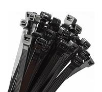 Armpow Lot de 100 serre-câbles larges - 450 mm x 9 mm - Résistance à la traction 80 kg - Résistants aux UV - Grand serre-câbles pour la gestion des câbles