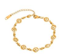 Armreif aus Edelstahl, 17+5 cm, Schmuck, wasserdicht und hautfreundlich