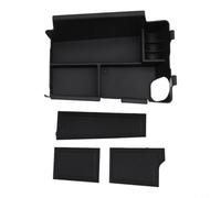 Armrest Storage Box Organizer For pour mustang 2024+ Black ABS | ABS Material, Wear-resistant, Direct Fit For Left-hand Drive, Easy Install, Centre Console Organiser
