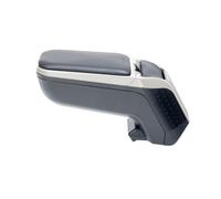 Armster rati Accoudoir de Voiture, Compatible avec Fiat Grande Punto 2005-2018 et Fiat Linea 2007-2015, Compartiment de Rangement, Facile à Installer, Confort Maximal, Pliable, Similicuir, Gris