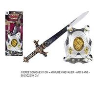 Armure chevalier PVC et glaive sonique - 3/6 ans Multicolore G