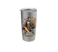 Armure complète de Dieu, hommes, vers de la Bible catholique Gobelet isotherme en acier inoxydable double paroi