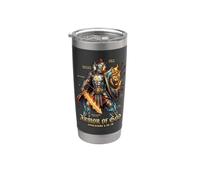 Armure complète de Dieu, hommes, vers de la Bible catholique Gobelet isotherme en acier inoxydable double paroi