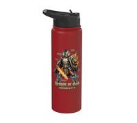 Armure complète de Dieu, hommes, vers de la Bible catholique Stainless Steel Insulated Water Bottle