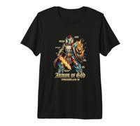 Armure complète de Dieu, Hommes, vers de la Bible catholique T-Shirt Haut de Gamme
