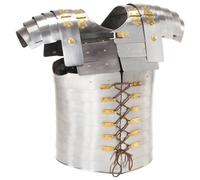 Armure corporelle de soldat romain GN Argenté Acier