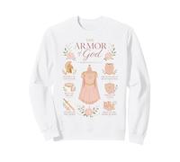Armure de Dieu Éphésiens Foi chrétienne Verse de la Bible Sweatshirt