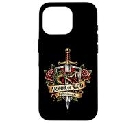 Armure de Dieu Tatouage Épée Broadsword Serpent Christian Ephesians 6 Coque pour iPhone 16 Pro