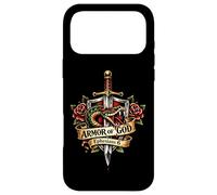 Armure de Dieu Tatouage Épée Broadsword Serpent Christian Ephesians 6 Coque pour iPhone 17 Pro Max