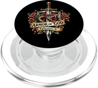 Armure de Dieu Tatouage Épée Broadsword Serpent Christian Ephesians 6 PopSockets PopGrip pour MagSafe