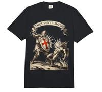 Armure de la Bible des Hommes chrétiens La Foi conquiert Le Mal Templier Chevalier Comfort Colors Adult Heavyweight T-Shirt