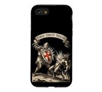 Armure de la Bible des Hommes chrétiens La Foi conquiert Le Mal Templier Chevalier Coque pour iPhone SE (2020) / 7/8