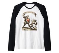 Armure de la Bible des Hommes chrétiens La Foi conquiert Le Mal Templier Chevalier Manche Raglan