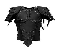 Armure De Poitrine De Costume De Guerrier, Armure en Cuir, Cuirasse Médiévale, Gilet pour Homme en Cuir PU, Gilet De Poitrine en Cuir Réglable pour Homme, pour Accessoire De Costume De Cosplay