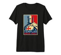 Armure du Saint Croisé Templar des Vault Chevalier T-Shirt Haut de Gamme