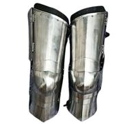 Armure médiévale de jambe, greaves gothiques en fer, plaques de jambe en acier, chevaliers allemands, guerrier, garde-jambes, armure de jambes, cosplay, costume d'Halloween