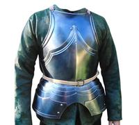 Armure médiévale en cuirasse et pompons en acier - Plaque de chevalier faite à la main avec protège-taille - GN, cosplay, reconstitution et collectionneurs