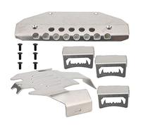 Armures de châssis en Acier Inoxydable, 5 pièces, plaques de Protection antidérapantes adaptées à la Voiture RC Traxxas -6 G63 à 6 Roues