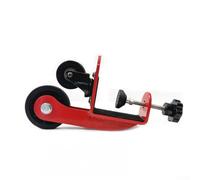 Armwrestling Système de poulie avec goupille pour bureau, composants en acier et nylon avec patins en feutre pour éviter les dommages pendant les exercices (rouge)