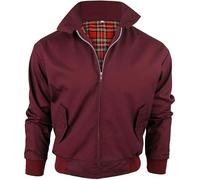 Army And Workwear Harrington Blouson de style aviateur classique pour hommes, avec doublure tartan et fermeture éclair, 4XL
