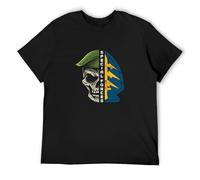 Army Green Beret Special Forces Men's T-Shirt Unisex Black Cotton Hip Hop Print Tee Shirts L