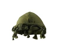 (Army Green) Retros Styles Headwrap Hat with Tassels Comfortable Headscarf Hat Stylish Hat for Music Festivals Burgundy