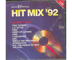 army of lovers, right said fred, rozalla, abc, omd, overlords, prince of rap, bizzare inc, 2 unlimited, moby, interactive, DJ Jazzy jeff, mechanics, RAF, L.A. Style, LA Style - Hit Mix 92 : MTV Werburg (2 Disk Set) (UK Import)