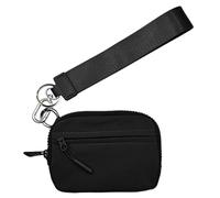 Army Pouch Porte-clés pour femmes | Nylon imperméable pour femmes Pièces de monnaie, porte-clés compact avec sangle pour la protection et la sécurité, Noir , Voir description, Voir description