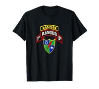 Army Ranger, 1er bataillon de Rangers, Tab Scroll Crest T-Shirt