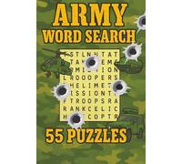 Army Word Search Puzzle Book: 55 Easy to Read Word Search Puzzles about Army, Navy, Air Force and more | 6x9 inches, 110 Pages | Perfect for Long Journeys, Free Time or as a Gift