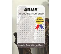 Army Word Search Puzzle Book: Easy to Read Featuring Troops, Forces, Soldiers, and More | 6×9 Inches, 110 Pages | Over 50 Puzzles | Perfect Gift for ... Vacations, Holidays, and Relaxing Free Time.
